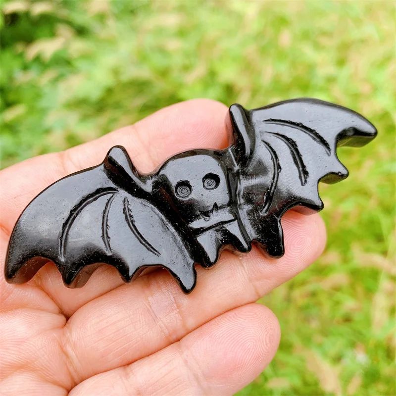 1 шт., фигурка крыльев летучей мыши из натурального черного обсидиана, 8,6 см
1 шт., фигурка крыльев летучей мыши из натурального черного обсидиана, 8,6 см