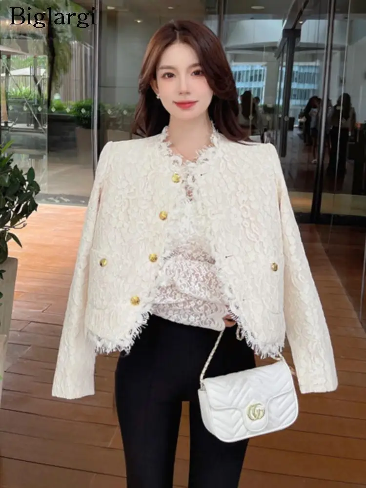 Autumn New Lace Jackets Coats Women Korea Style Fashion Long Sleeve Ladies Cropped Coats Print Woman Jackets 2023
Autumn New Lace Jackets Coats Women Korea Style Fashion Long Sleeve Ladies Cropped Coats Print Woman Jackets 2023