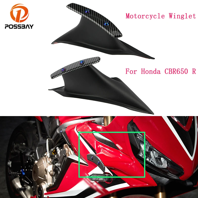 Motyorcycle Winglet Aerodynamic Wing Kit Spoiler for Honda CBR650 R 2019 2020 2021 Side Winglets Air Deflector Motor Accessories
Motyorcycle Winglet Aerodynamic Wing Kit Spoiler for Honda CBR650 R 2019 2020 2021 Side Winglets Air Deflector Motor Accessories