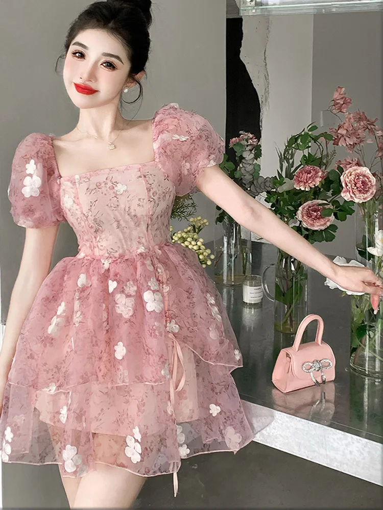 Женское Короткое платье в стиле «лолита», розовое платье с цветочным рисунком, сексуальное кружевное милое мини-платье, лето 2023
Женское Короткое платье в стиле «лолита», розовое платье с цветочным рисунком, сексуальное кружевное милое мини-платье, лето 2023