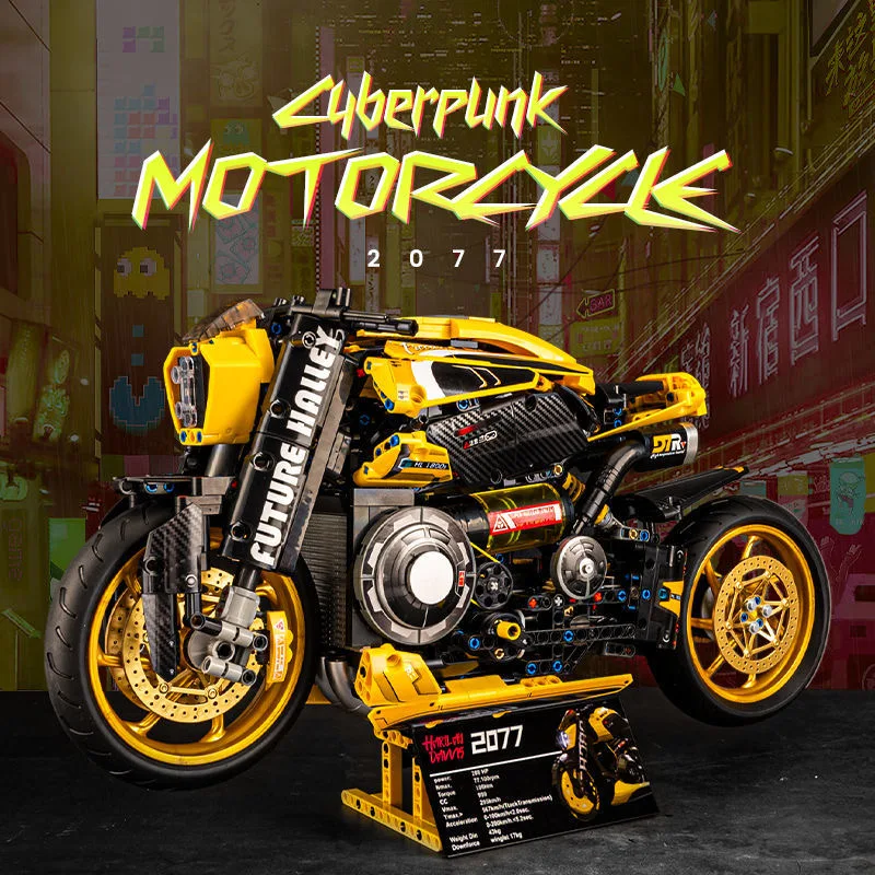1981PCS Famous Champion Racing Technical Punk Motorcycle Model Building Blocks Compatible10506 Locomotive Motorbike Bricks Toys
1981PCS Famous Champion Racing Technical Punk Motorcycle Model Building Blocks Compatible10506 Locomotive Motorbike Bricks Toys