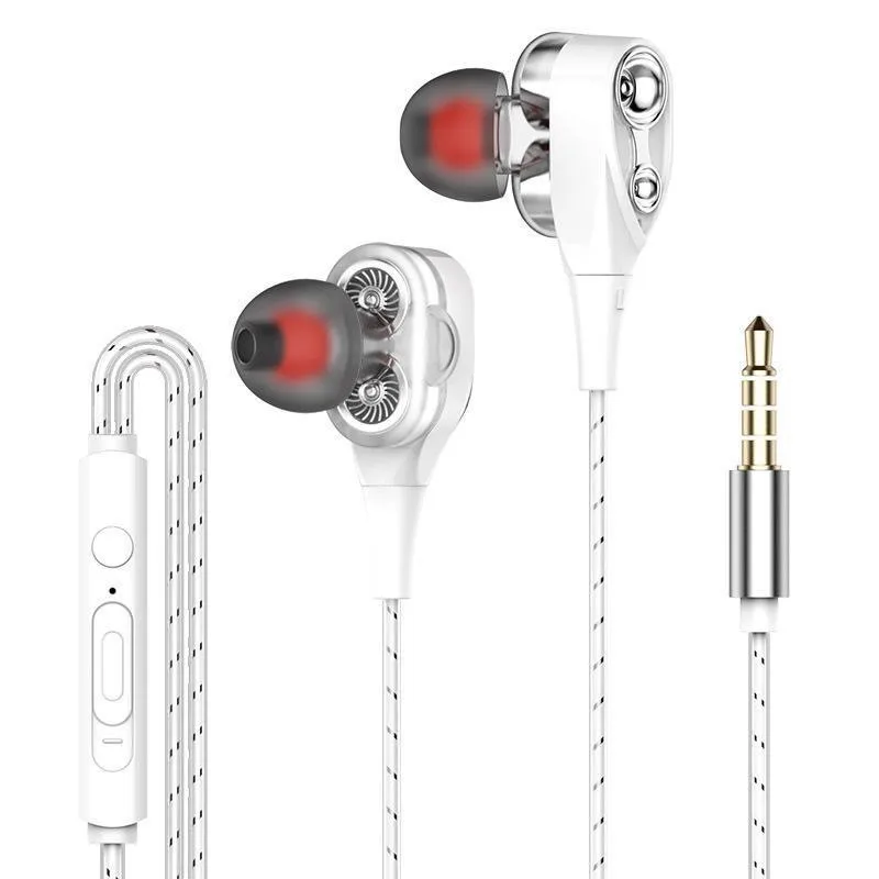 New Dual Drive Stereo Wired Earphone In-ear Headset Earbuds Bass Earphones Wire-controlled Gaming Headset With Microphone
New Dual Drive Stereo Wired Earphone In-ear Headset Earbuds Bass Earphones Wire-controlled Gaming Headset With Microphone