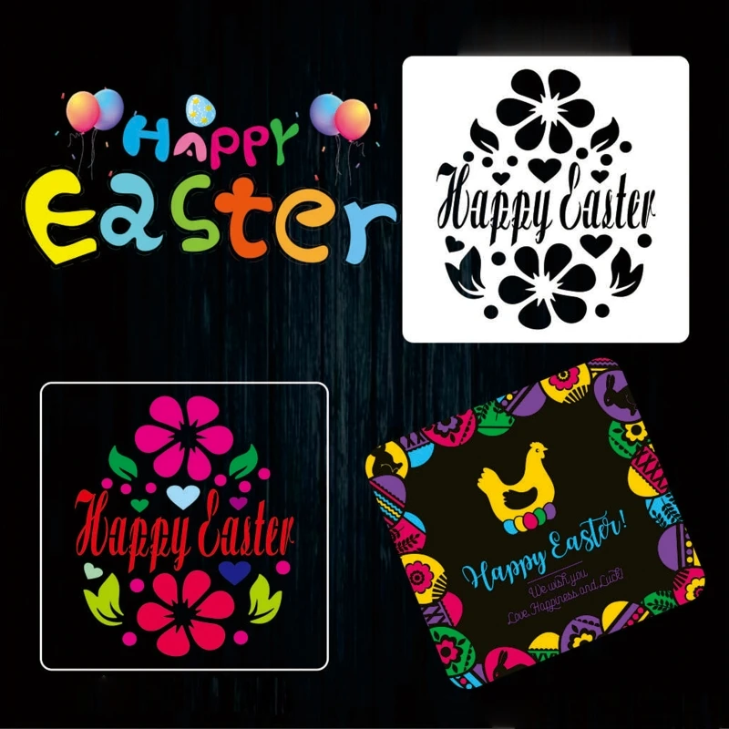 12Pcs Painting Stencils Easter Theme Egg Bunny Flower Embossing Template for Scrapbooking Album Paper Card DIY Art Decor
12Pcs Painting Stencils Easter Theme Egg Bunny Flower Embossing Template for Scrapbooking Album Paper Card DIY Art Decor