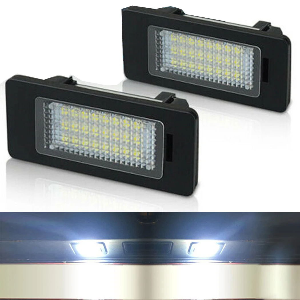 

2pcs car Error Free LED License Plate Light Bulb For BMW E90 E92 E39 E60 E61 M5 E70 12V 250LM 6500K 5W auto lamp accessories