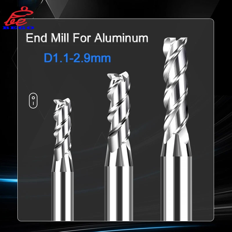 3 Flute End Mill Aluminum 1.2mm 1.3 1.4 1.6 1.7 1.8 1.9 2.1 2.2 2.3 2.4 2.6 2.7 2.8 2.9mm Decimal Point Milling Cutter CNC Tools
3 Flute End Mill Aluminum 1.2mm 1.3 1.4 1.6 1.7 1.8 1.9 2.1 2.2 2.3 2.4 2.6 2.7 2.8 2.9mm Decimal Point Milling Cutter CNC Tools