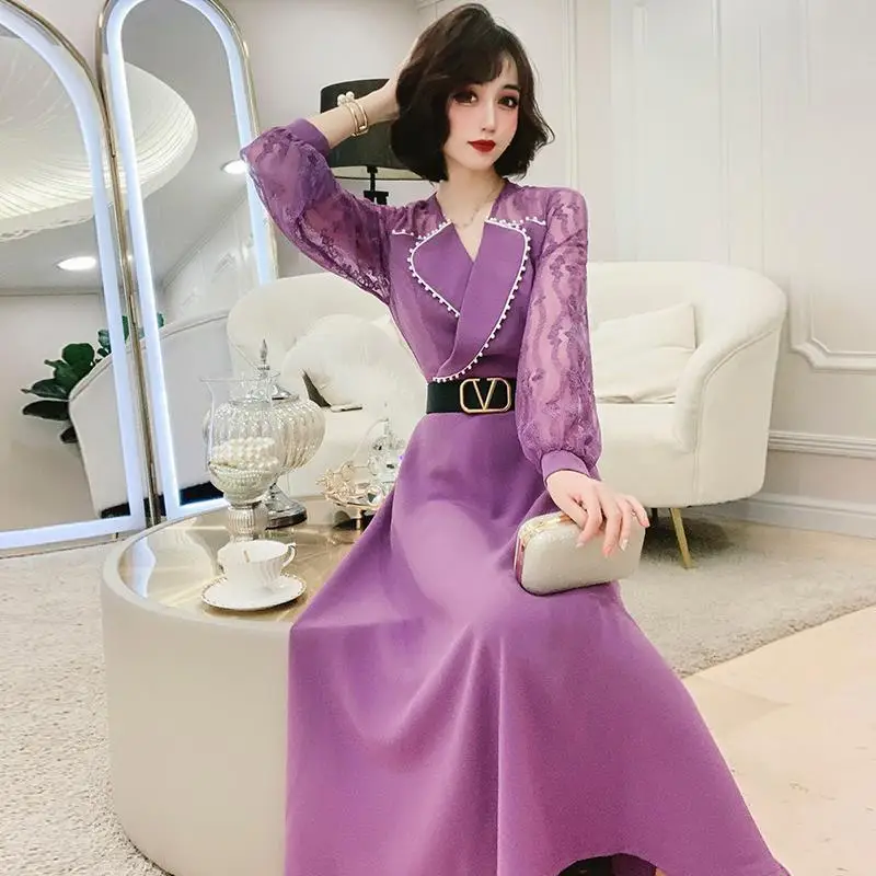 Женские весенние кружевные лоскутные платья с рукавами-фонариками, женские костюмы с высокой талией и отложным воротником, платье, женское ...
Женские весенние кружевные лоскутные платья с рукавами-фонариками, женские костюмы с высокой талией и отложным воротником, платье, женское ...