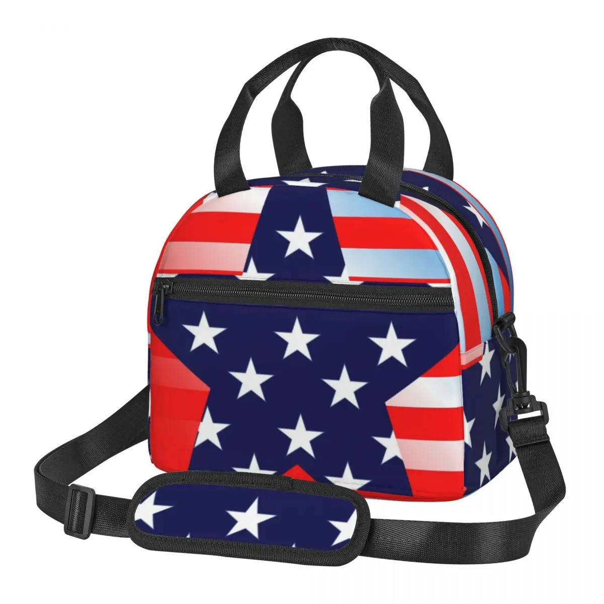 Portable Insulated Thermal Bento Lunch Box American Flag Print Picnic Storage Bag Pouch Lunch Bag
Portable Insulated Thermal Bento Lunch Box American Flag Print Picnic Storage Bag Pouch Lunch Bag