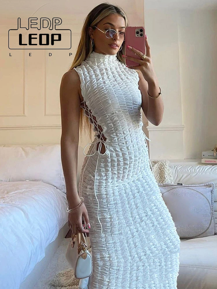 LEDP Sexy Elegant Party Dress Women's Fake Collar Sleeveless Bandage Body Dress Stacked Check Summer Long Dress Club Clothing
LEDP Sexy Elegant Party Dress Women's Fake Collar Sleeveless Bandage Body Dress Stacked Check Summer Long Dress Club Clothing