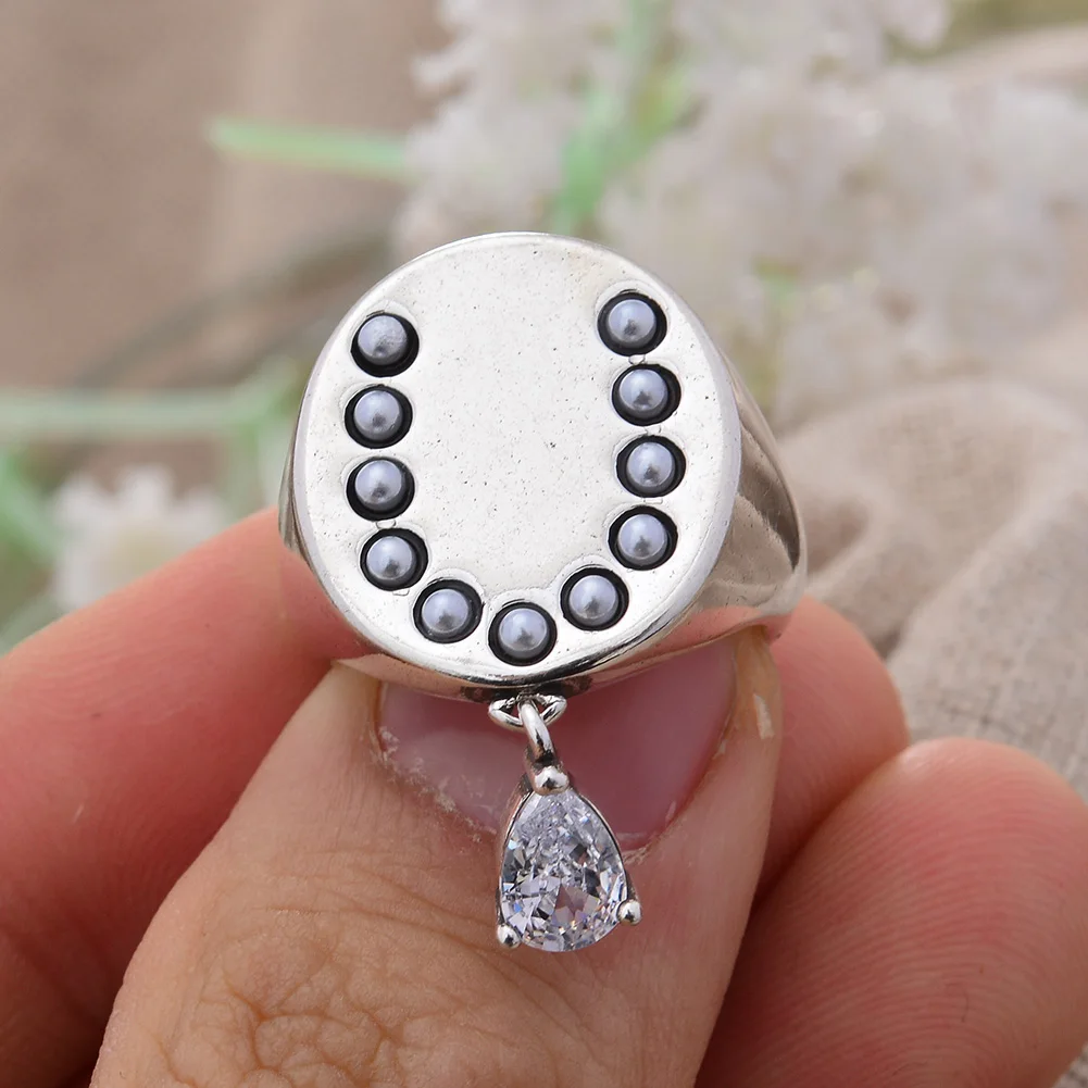 100% 925 Sterling Silver Fashion Pearl Crystal Ladies Rings Hot Sell Original Jewelry For Women Birthday Gifts Girlfriend Girls
100% 925 Sterling Silver Fashion Pearl Crystal Ladies Rings Hot Sell Original Jewelry For Women Birthday Gifts Girlfriend Girls