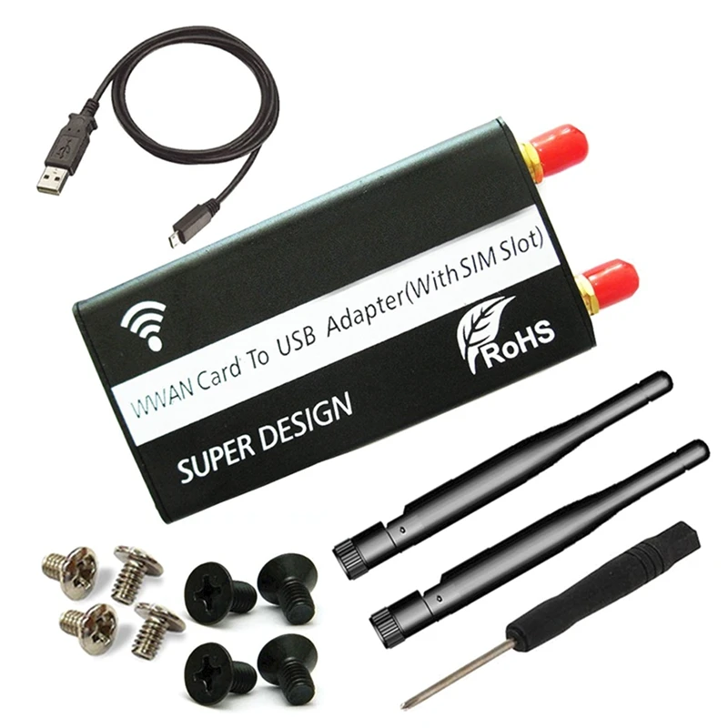Плата адаптера Mini PCIE на USB, слот для SIM-карты с корпусом и антенной U8300C, плата разработки 4G модуля
Плата адаптера Mini PCIE на USB, слот для SIM-карты с корпусом и антенной U8300C, плата разработки 4G модуля