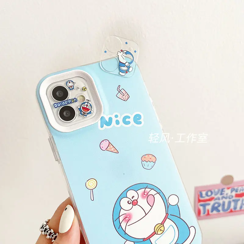 

Anime Kawaii Kuromi My Melody Hello Kitty Doraemon Cute Cartoon New Iphone Transparent Phone Case Anti-Fall Iphone11-14Promax