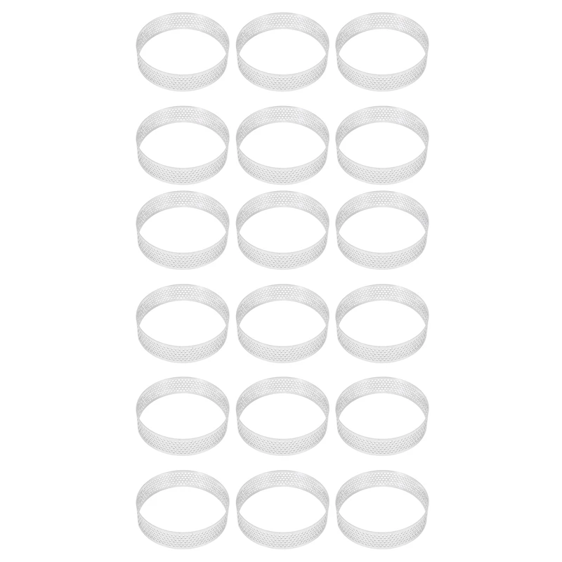 18X круговое пористое кольцо для торта из нержавеющей стали, форма для пирога, инструменты для выпечки, 8 см
18X круговое пористое кольцо для торта из нержавеющей стали, форма для пирога, инструменты для выпечки, 8 см
