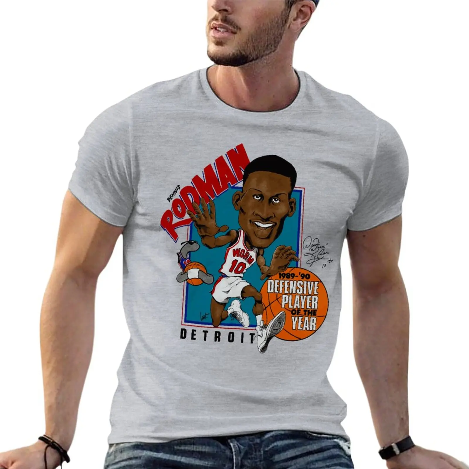 Dennis Rodman Detroit 1989-90S Defensive Player Of The Year Oversized T-Shirts Printed Mens Clothing 100% Cotton Plus Size Top
Dennis Rodman Detroit 1989-90S Defensive Player Of The Year Oversized T-Shirts Printed Mens Clothing 100% Cotton Plus Size Top