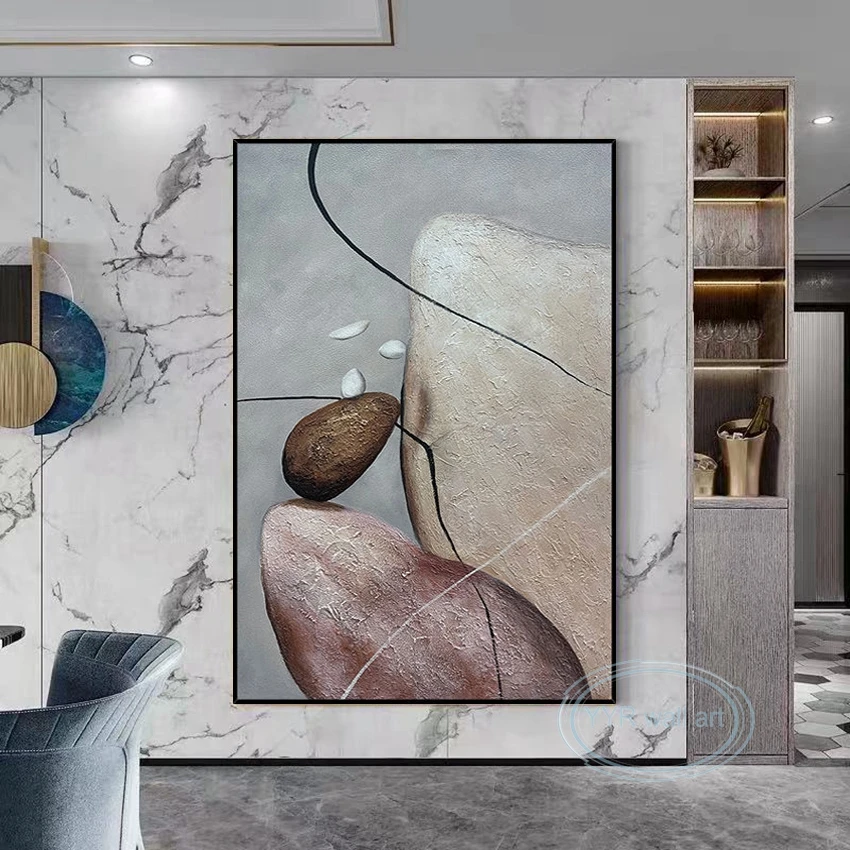 High Quality Wall Decor Posters Abstract Lucky Stone Handmade Oil Painting Modern Canvas Art Pictures Living Room Bedroom Hotel
High Quality Wall Decor Posters Abstract Lucky Stone Handmade Oil Painting Modern Canvas Art Pictures Living Room Bedroom Hotel