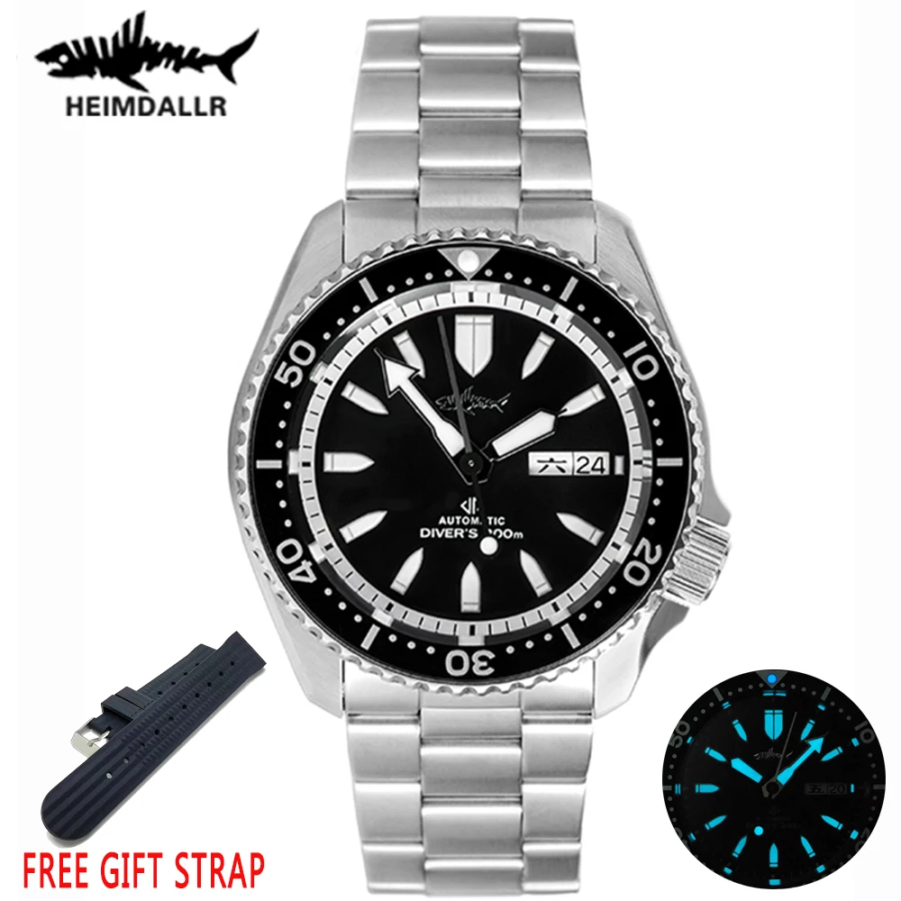 HEIMDALLR SKX007 Men Diver Watch NH36 Automatic Sapphire Crystal 200M Waterproof BGW9 Luminous Mechanical Steel Watches Sharkey
HEIMDALLR SKX007 Men Diver Watch NH36 Automatic Sapphire Crystal 200M Waterproof BGW9 Luminous Mechanical Steel Watches Sharkey