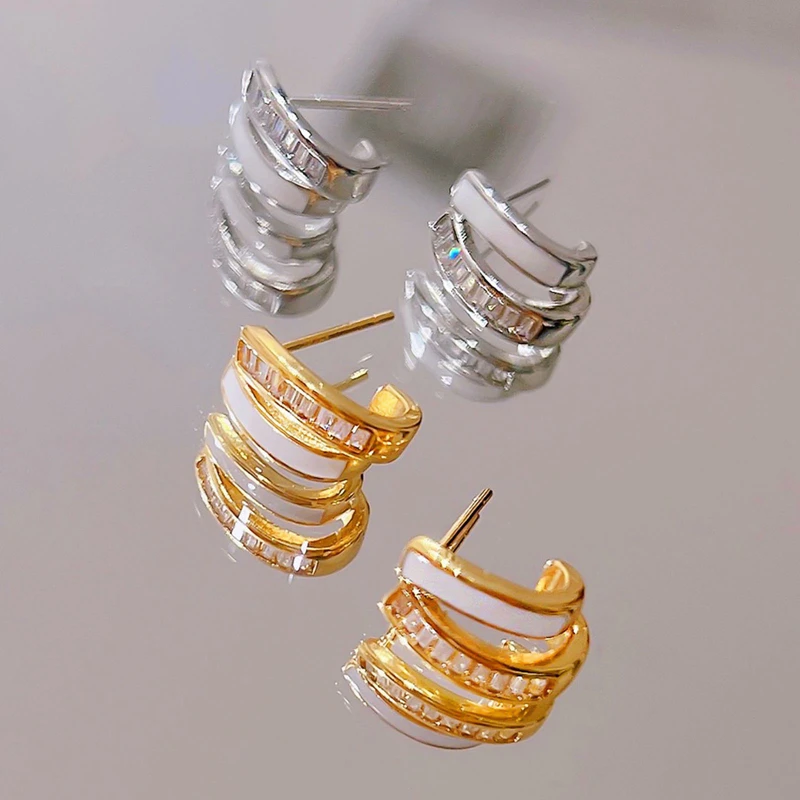 Creative Geometric Stud Earrings For Women Gold / Silver Color Fashion Jewelry Banquet Party Gift
Creative Geometric Stud Earrings For Women Gold / Silver Color Fashion Jewelry Banquet Party Gift