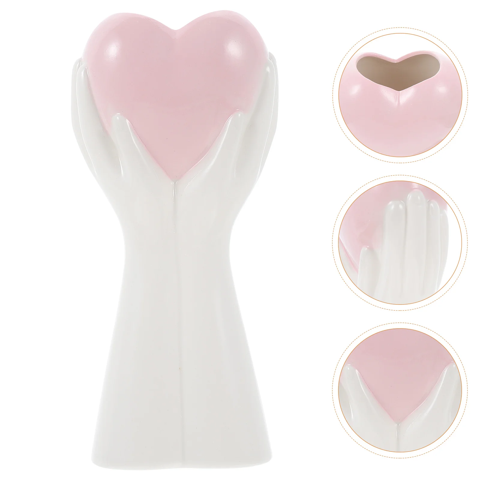 Vase Flower Ceramic Hand Heart Vases Floral Planter Modern Desktop Dryrustic Decorative Tabletop Holding Shaped Nordic Porcelain
Vase Flower Ceramic Hand Heart Vases Floral Planter Modern Desktop Dryrustic Decorative Tabletop Holding Shaped Nordic Porcelain
