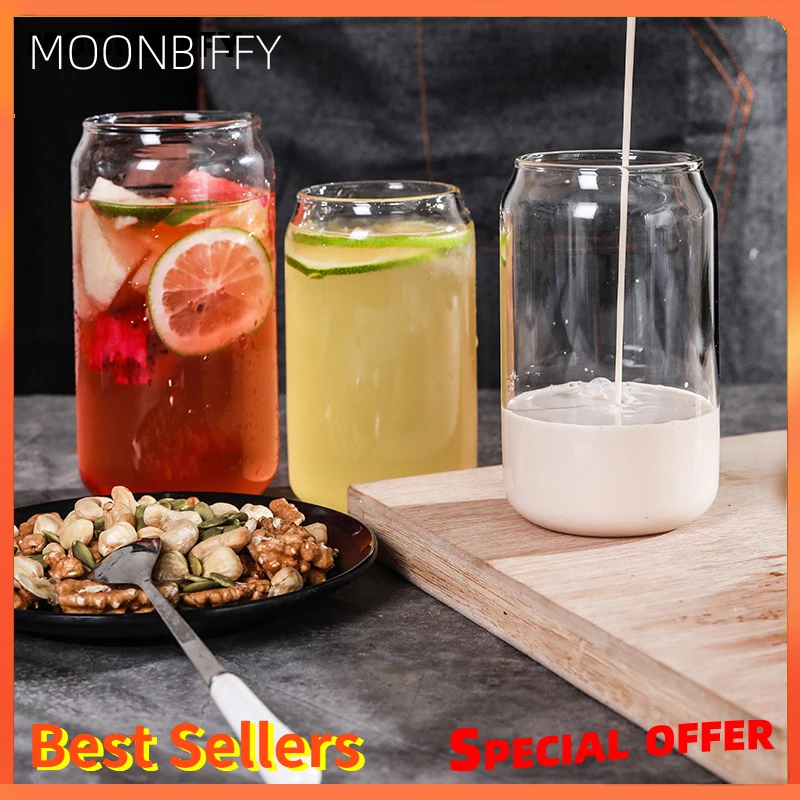 400/550ML Creative Can Shape Tea Juice Milk Glass Cup Coffee Mug Wine Glass Drink Cup High Borosilicate Glass Drinkware Durable
400/550ML Creative Can Shape Tea Juice Milk Glass Cup Coffee Mug Wine Glass Drink Cup High Borosilicate Glass Drinkware Durable