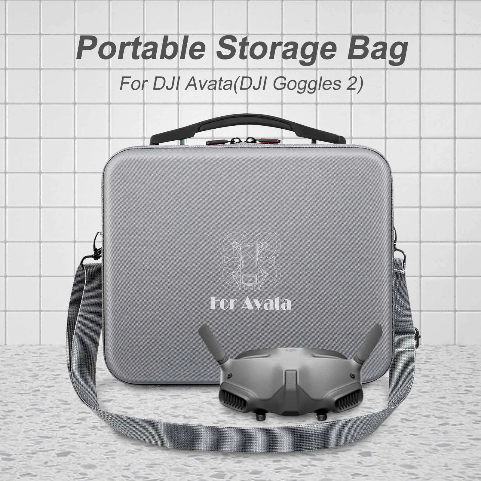 PU Carrying Box Adjustable Strap Waterproof Flying Glasses Bags Portable Carrying Box Case Drone Accessories for DJI Avata
PU Carrying Box Adjustable Strap Waterproof Flying Glasses Bags Portable Carrying Box Case Drone Accessories for DJI Avata