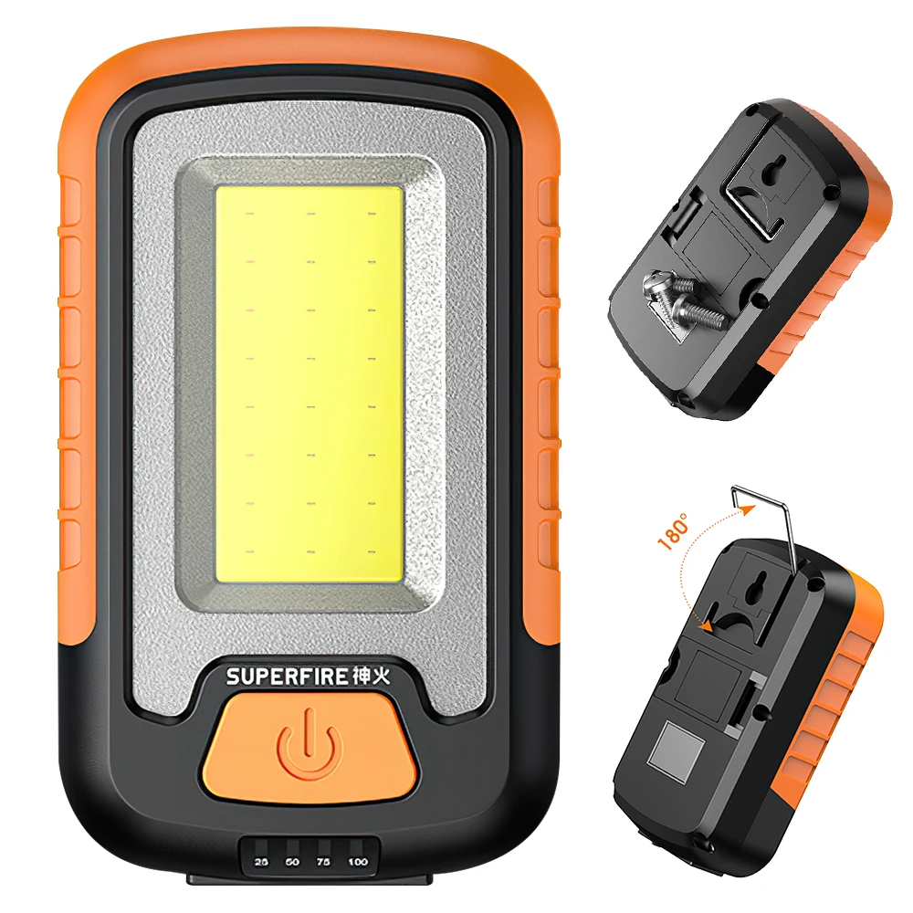 USB Rechargeable COB LED Work Light Waterproof Portable Lanterns Flashlight Outdoor Camping Tent Lights Car Maintenance Lights
USB Rechargeable COB LED Work Light Waterproof Portable Lanterns Flashlight Outdoor Camping Tent Lights Car Maintenance Lights