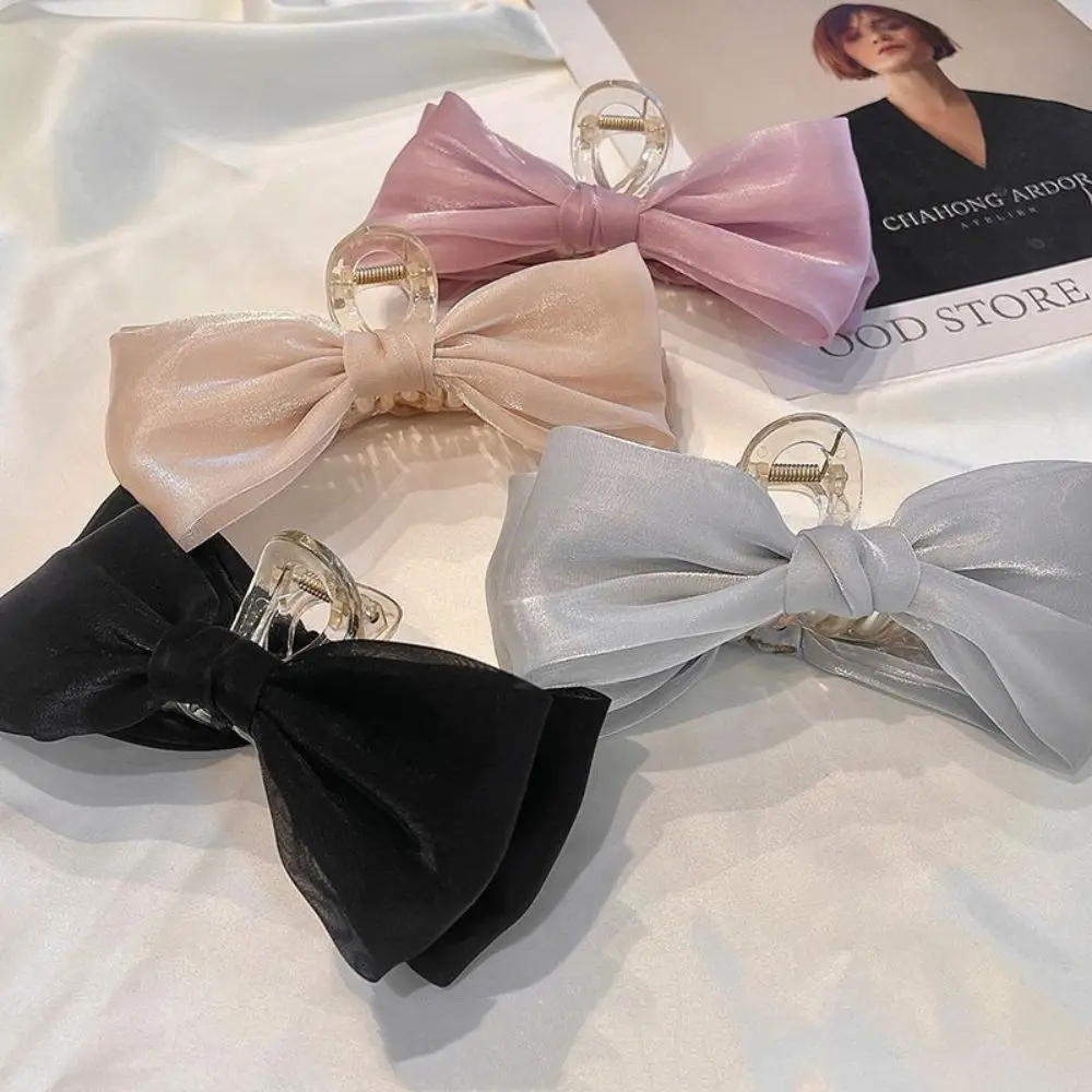 Head Wear Bow Shape Headdress Temperament Big Bow Hair Claw Women Shark Clip Korean Style Hair Clip Hair Accessories
Head Wear Bow Shape Headdress Temperament Big Bow Hair Claw Women Shark Clip Korean Style Hair Clip Hair Accessories