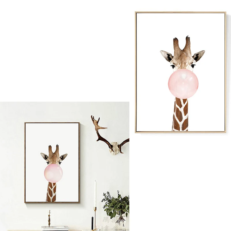 Kawaii Animal Giraffe Nordic Canvas Painting Art Print Poster Wall Picture Room Decor(Unframed)
Kawaii Animal Giraffe Nordic Canvas Painting Art Print Poster Wall Picture Room Decor(Unframed)