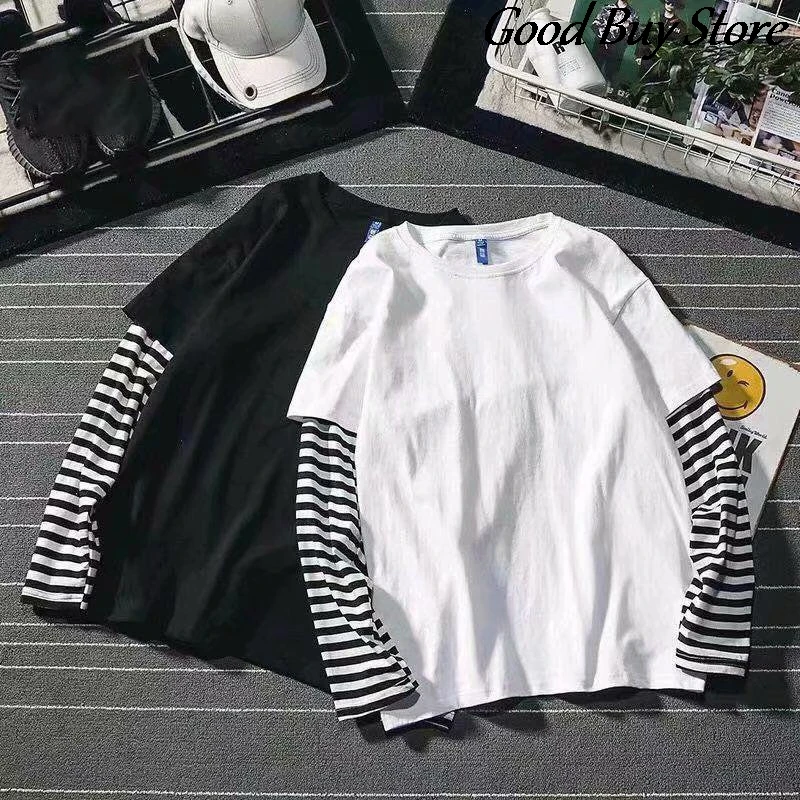 Women Cotton Striped T-shirt Long Sleeves O-neck Korean Tee Tops Plus Size Clothes Fashion Shirts Spring Summer Tee Shirt Breath
Women Cotton Striped T-shirt Long Sleeves O-neck Korean Tee Tops Plus Size Clothes Fashion Shirts Spring Summer Tee Shirt Breath
