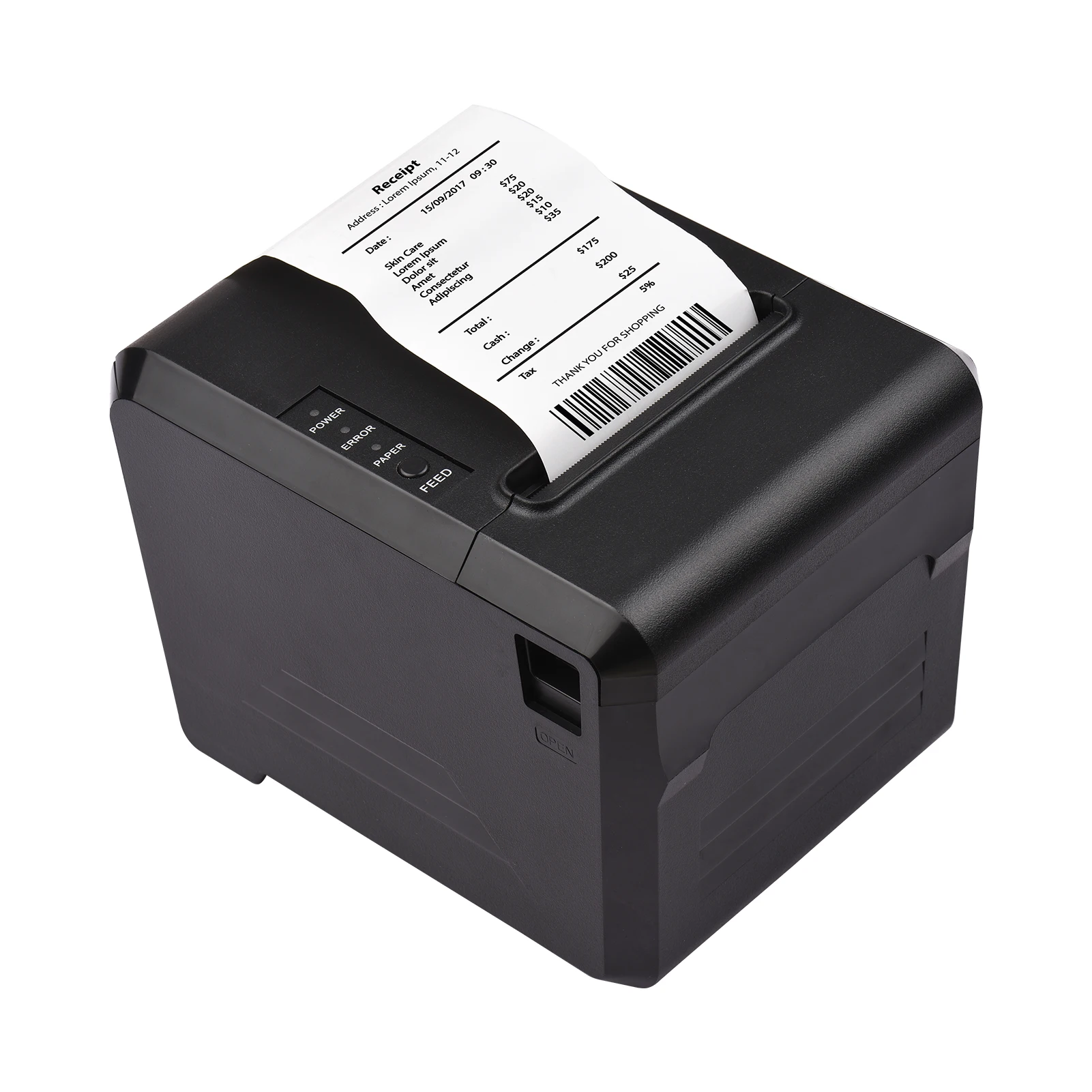 80mm USB&BT Thermal Receipt Printer with Auto Cutter for Ticket Bill Printing ESC/POS Print Commands Support iOS Android Windows
80mm USB&BT Thermal Receipt Printer with Auto Cutter for Ticket Bill Printing ESC/POS Print Commands Support iOS Android Windows