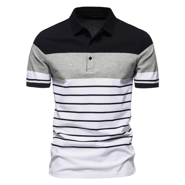 Polo Shirt New Clothing Summer Casual Fashion Men Tops 2022 New Men's Polo Men Fashion Stripe Printing Short Sleeve T-Shirt
Polo Shirt New Clothing Summer Casual Fashion Men Tops 2022 New Men's Polo Men Fashion Stripe Printing Short Sleeve T-Shirt