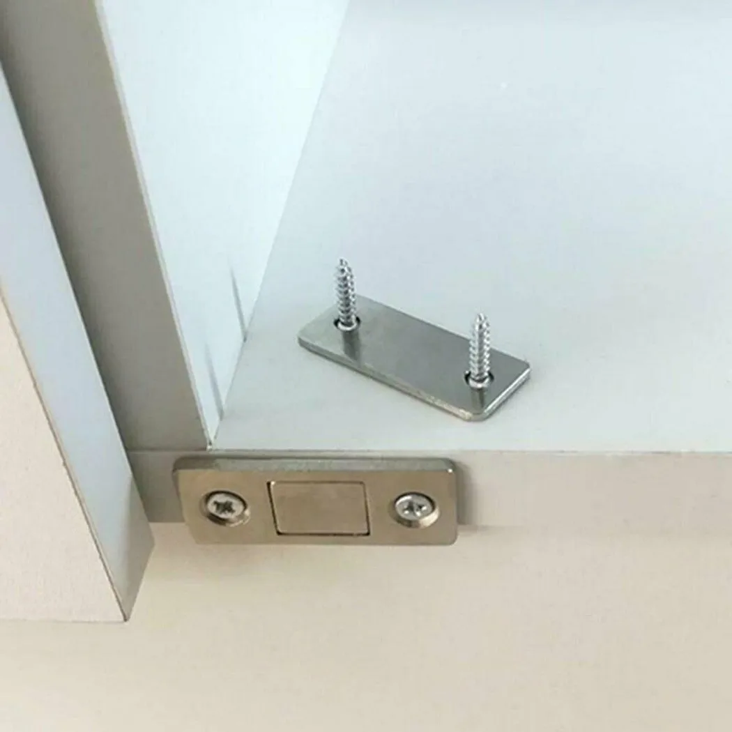 Cabinet Catch Iron 4Pcs Door Furniture Latch Strong Magnetic Ultra Thin With Screws Brand New High Quality New
Cabinet Catch Iron 4Pcs Door Furniture Latch Strong Magnetic Ultra Thin With Screws Brand New High Quality New