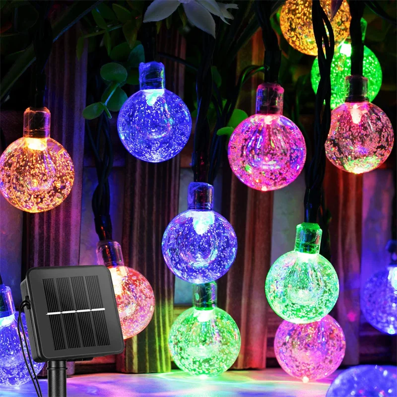 100LED Solar String Outdoors Lights Crystal Globe Lamps Waterproof Solar Festoon Fairy Lighting For Garden Christmas Party Decor
100LED Solar String Outdoors Lights Crystal Globe Lamps Waterproof Solar Festoon Fairy Lighting For Garden Christmas Party Decor