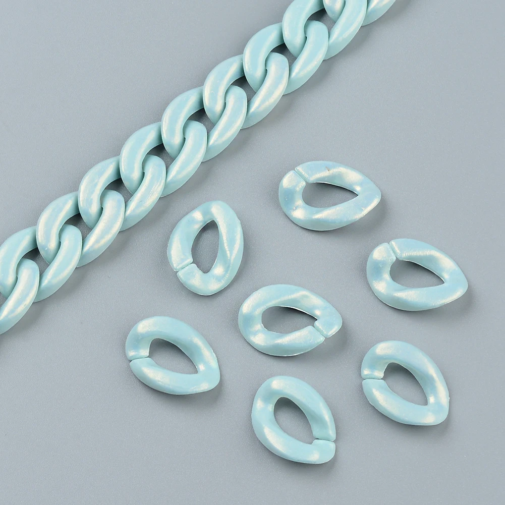 50/100pc Pearlescent Green Flat Twist Open Ring Acrylic Beads Connector link Chain for Jewelry Making Components Bag Strap DIY
50/100pc Pearlescent Green Flat Twist Open Ring Acrylic Beads Connector link Chain for Jewelry Making Components Bag Strap DIY
