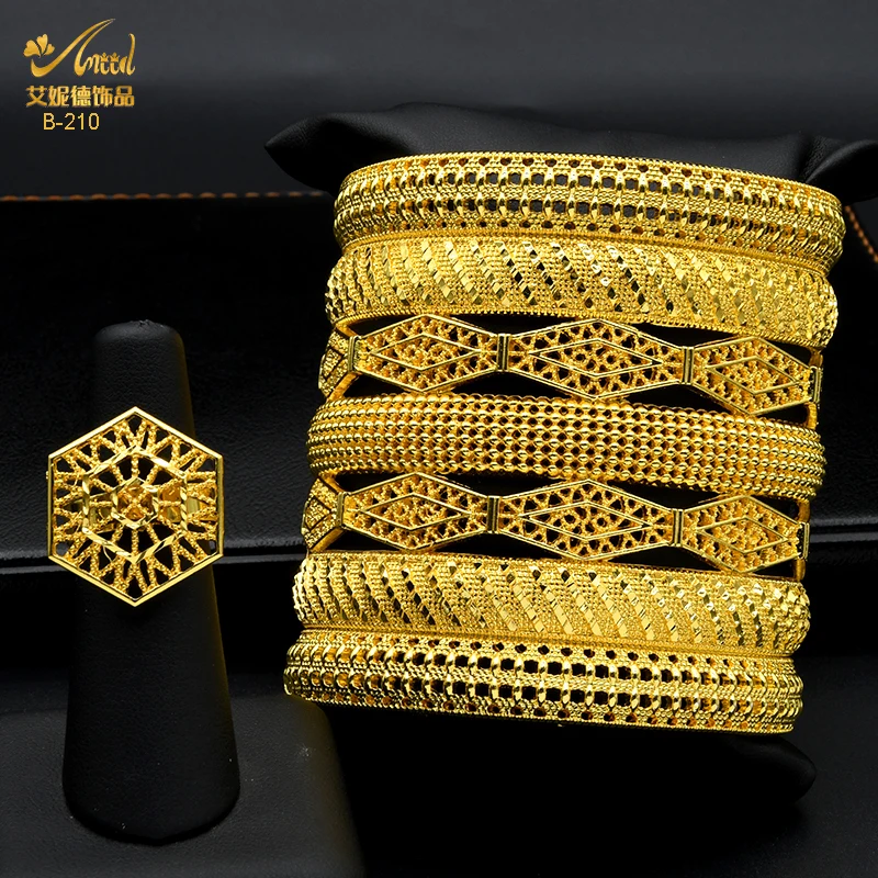 ANIID 2022 New Dubai Wide Bangle With Ring for Women African Luxury Jewelry Nigerian Bridal Wedding Engagement Banquet Gifts
ANIID 2022 New Dubai Wide Bangle With Ring for Women African Luxury Jewelry Nigerian Bridal Wedding Engagement Banquet Gifts