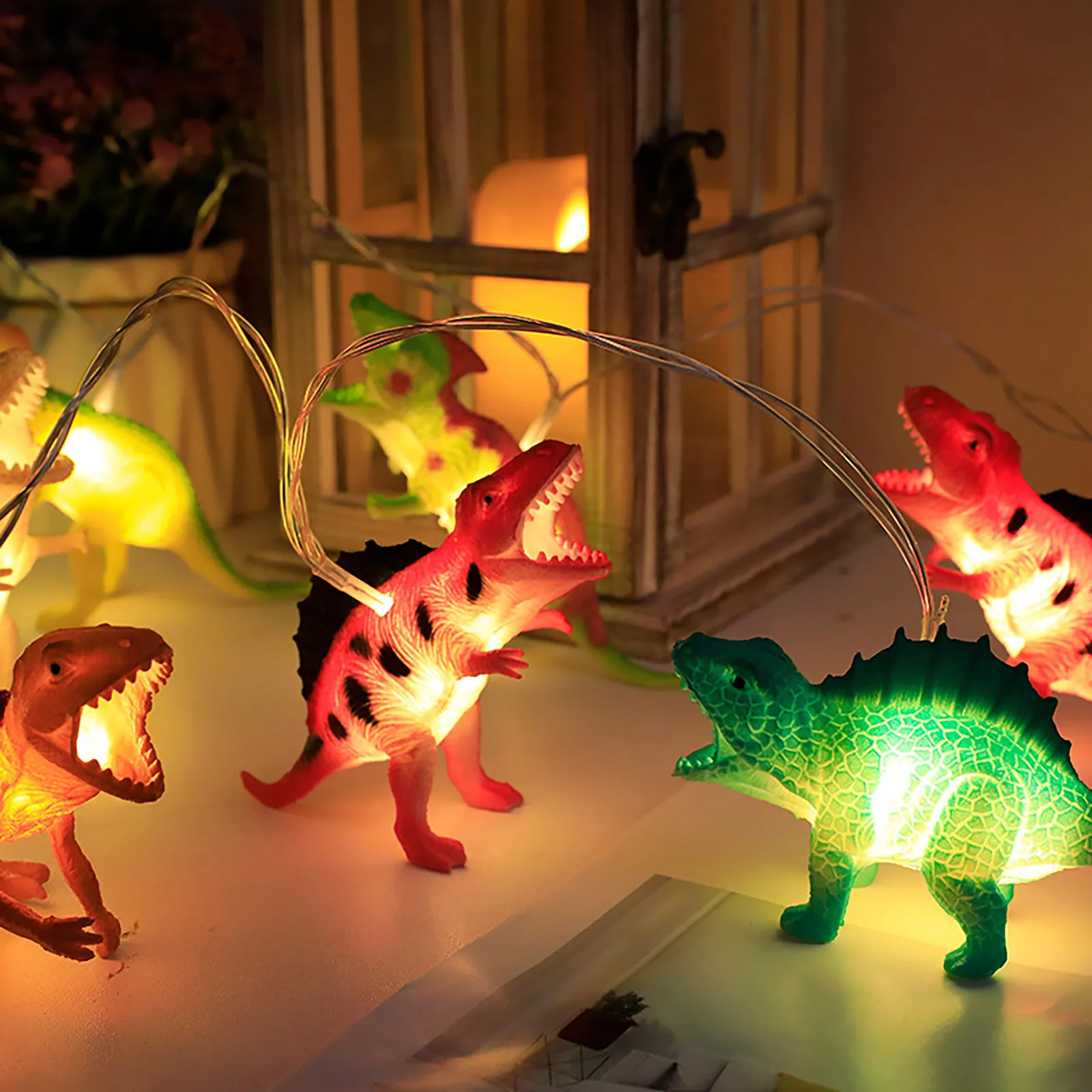 1.5/3m Dinosaur Led Lights String Battery Power Dinosaur Figures Decorative Lamp For Kids Bedroom Decoration Fairy Light
1.5/3m Dinosaur Led Lights String Battery Power Dinosaur Figures Decorative Lamp For Kids Bedroom Decoration Fairy Light