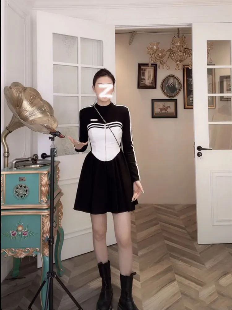 The new ms han edition long-sleeved casual dress dynamic motion wind hitting scene of cultivate one's morality dress
The new ms han edition long-sleeved casual dress dynamic motion wind hitting scene of cultivate one's morality dress