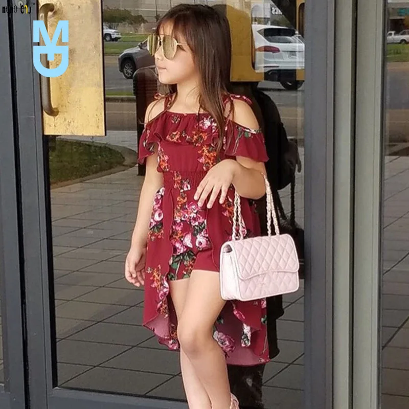 New Summer Sling Floral Dress Girl Princess Elegant Ruffles Irregular Culotte Dresses Beach Child Girls Clothes 3-12Y
New Summer Sling Floral Dress Girl Princess Elegant Ruffles Irregular Culotte Dresses Beach Child Girls Clothes 3-12Y