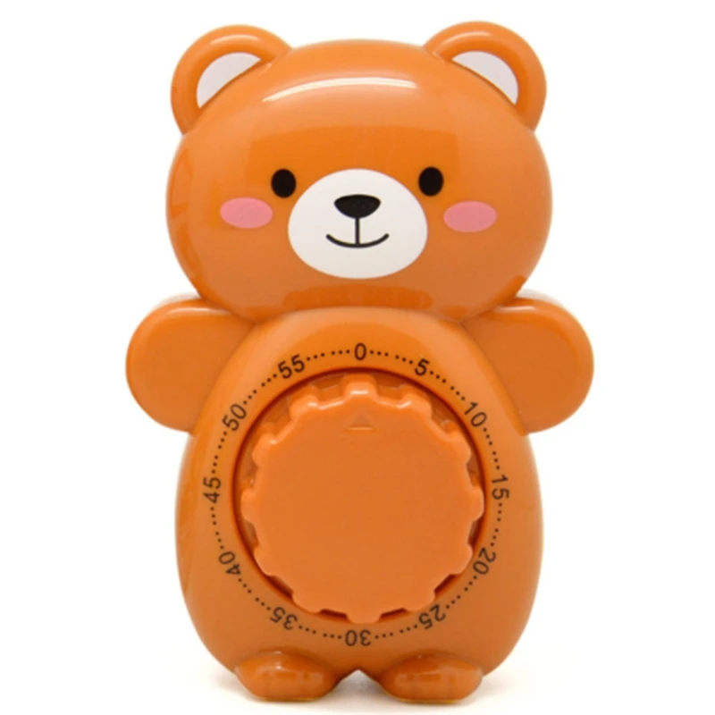 Mechanical Timer Kitchen Timer Countdown Timer Cartoon Bear Shape Egg Timer 60 Min for Cooking,Sports,Learning,Etc 
Mechanical Timer Kitchen Timer Countdown Timer Cartoon Bear Shape Egg Timer 60 Min for Cooking,Sports,Learning,Etc