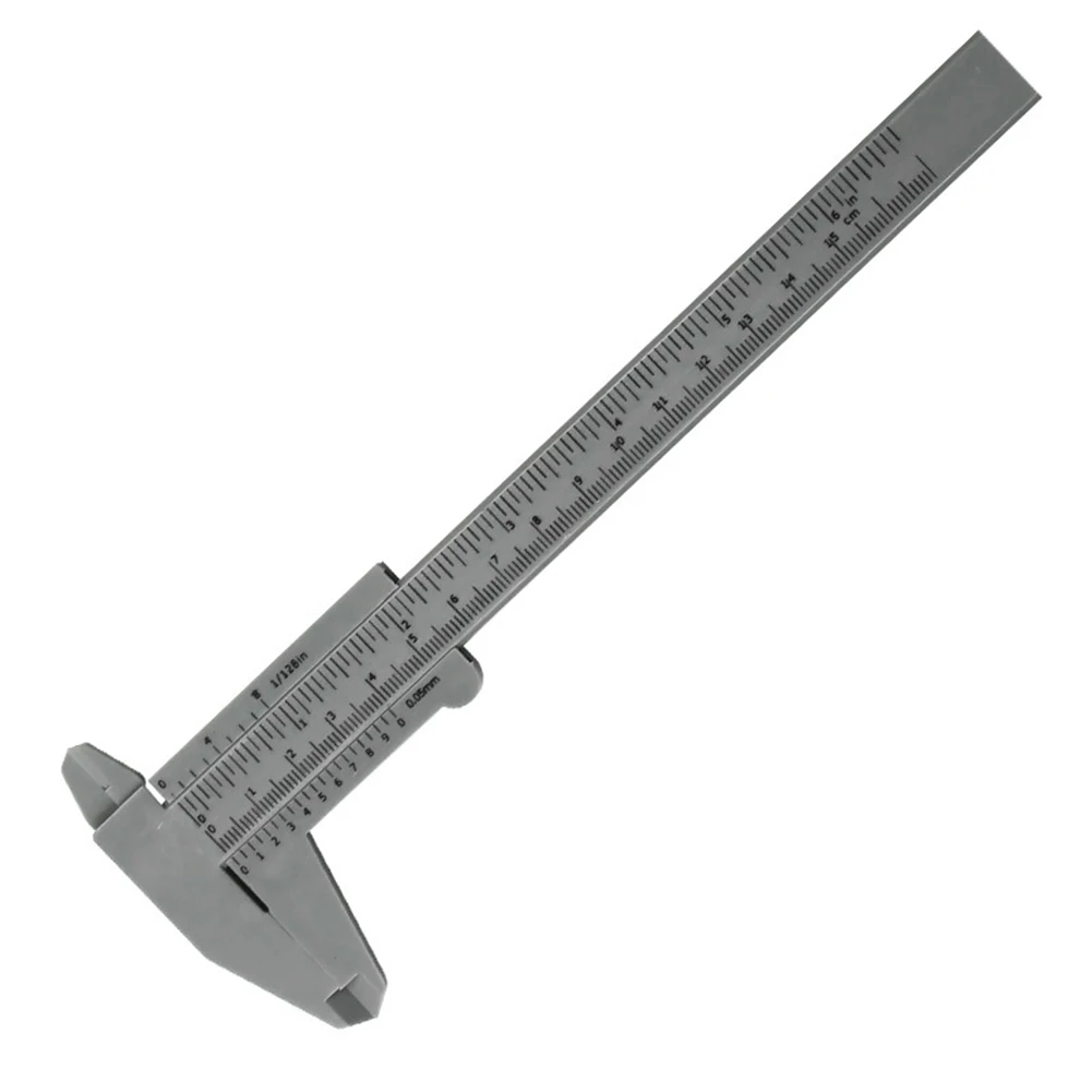 Vernier Caliper Green/Black/Blue/Grey Precision Plastic Vernier Caliper Double Scale Ruler 0 150mm Measuring Tool
Vernier Caliper Green/Black/Blue/Grey Precision Plastic Vernier Caliper Double Scale Ruler 0 150mm Measuring Tool