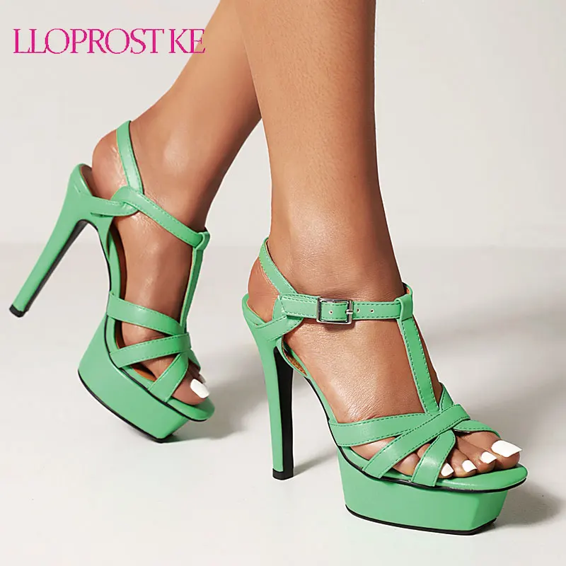 Lloprost ke Summer 2022 PU Leather Thin High Heel Sandals Women Sexy Peep Toe T-straps Footwear Fashion Woman Shoes Size 34-43
Lloprost ke Summer 2022 PU Leather Thin High Heel Sandals Women Sexy Peep Toe T-straps Footwear Fashion Woman Shoes Size 34-43