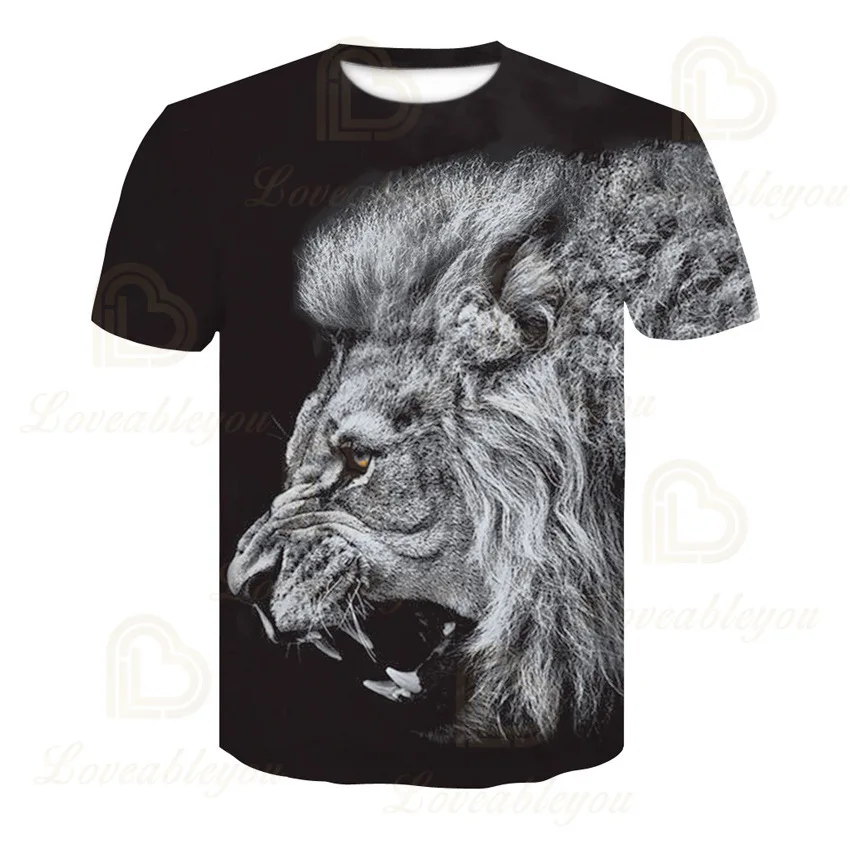 Animal Lion T Shirts Men Summer Fashion Cool Graphic Casual Funny 3D Print T Shirt Personality Hip Hop Trend Top
Animal Lion T Shirts Men Summer Fashion Cool Graphic Casual Funny 3D Print T Shirt Personality Hip Hop Trend Top