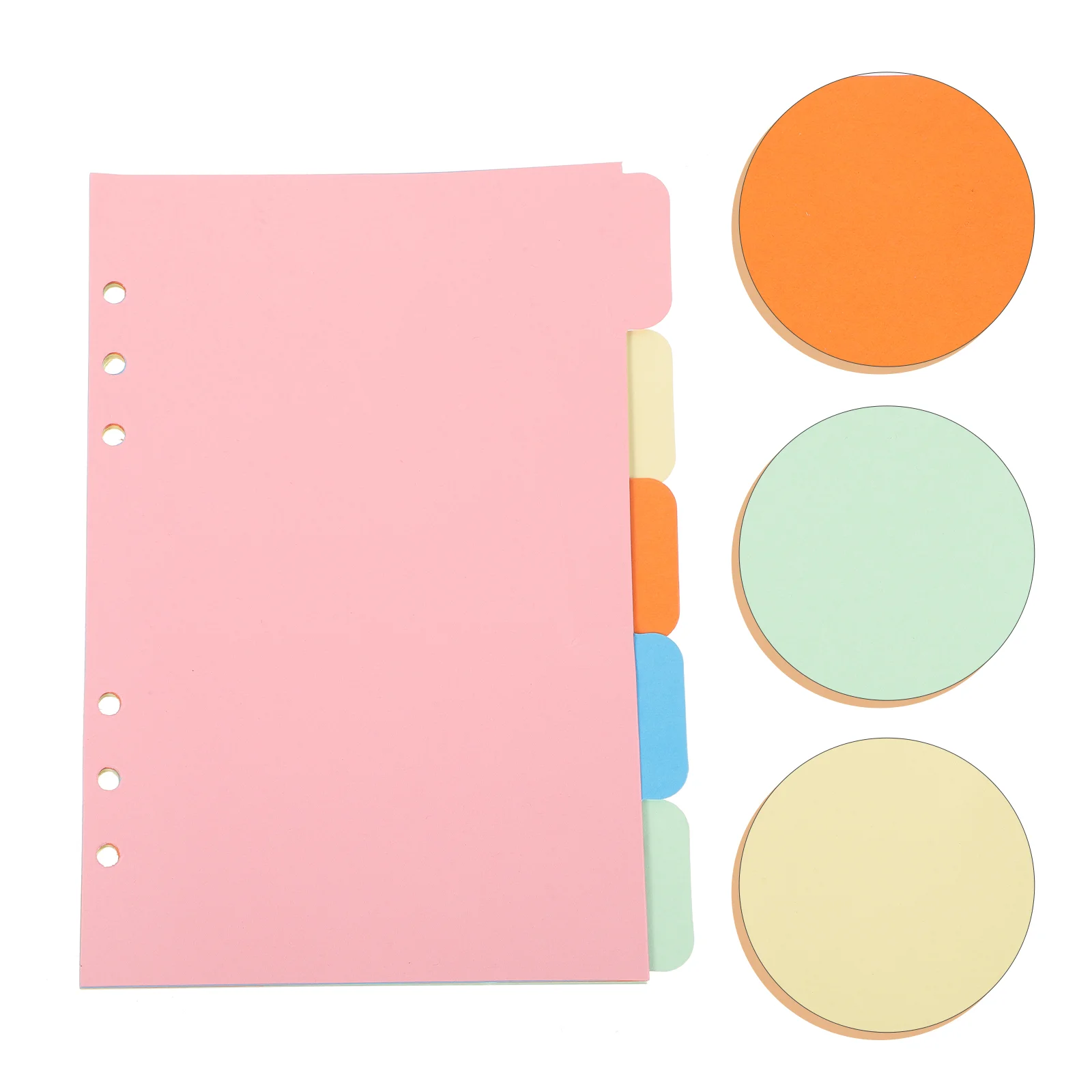 Insert Paper Divider 6- Holes Paper Divider A5 Binder Dividers for Cards Notebook Journal Organizer
Insert Paper Divider 6- Holes Paper Divider A5 Binder Dividers for Cards Notebook Journal Organizer