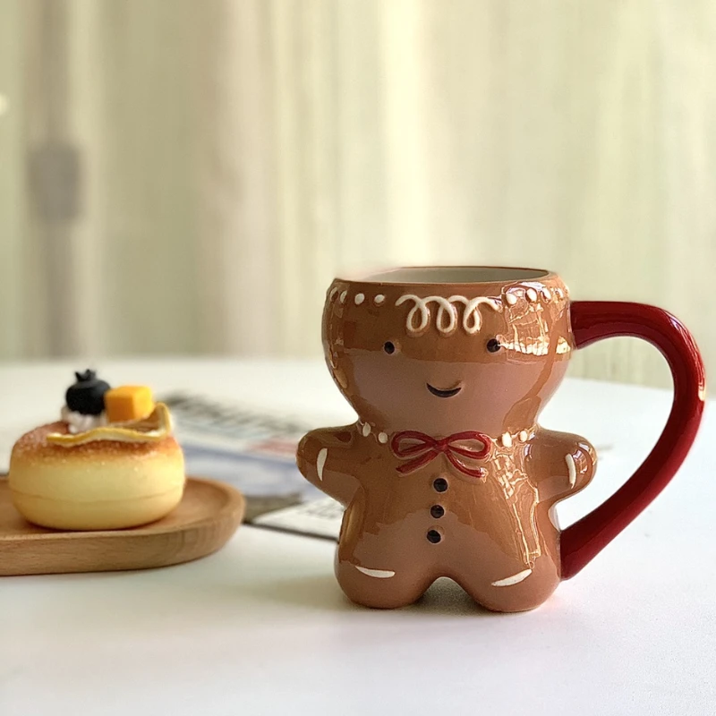 Xmas Creative Ceramic Mug Cute Gingerbread Man Coffee Couple Cup Christmas Gift New Year Drinkware Navidad Office Home Drink Cup
Xmas Creative Ceramic Mug Cute Gingerbread Man Coffee Couple Cup Christmas Gift New Year Drinkware Navidad Office Home Drink Cup