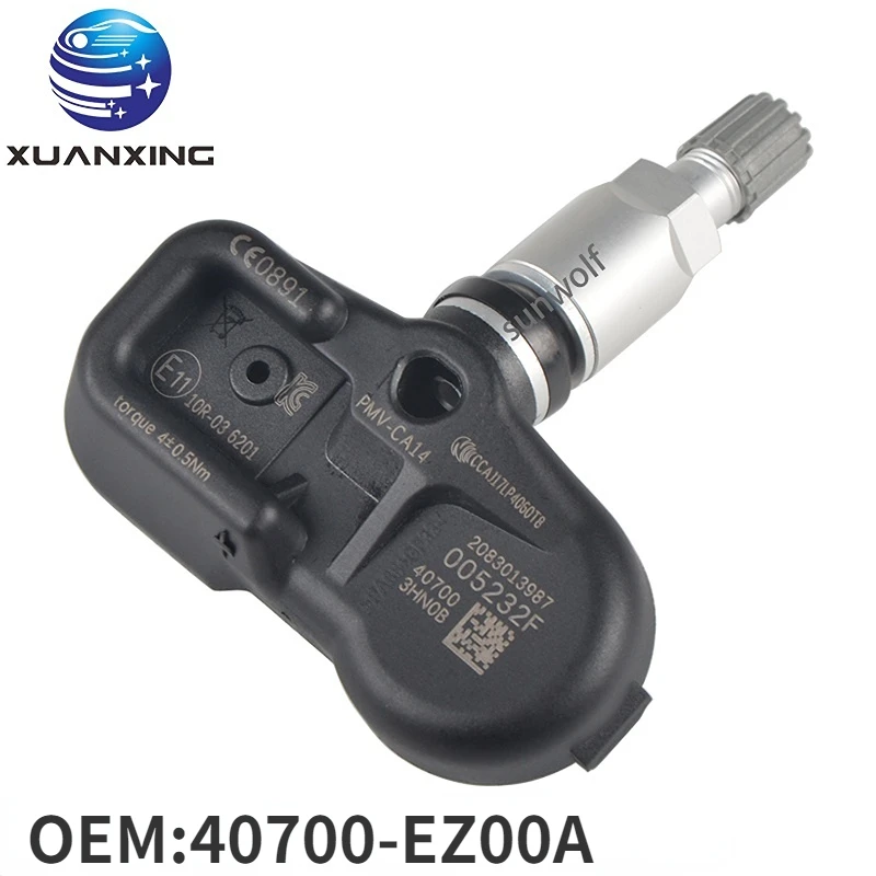 

40700-EZ00A TPMS Tire Pressure Sensor Monitoring System 433MHz PMV-CA14 For Nissan Titan XD 2016-2021