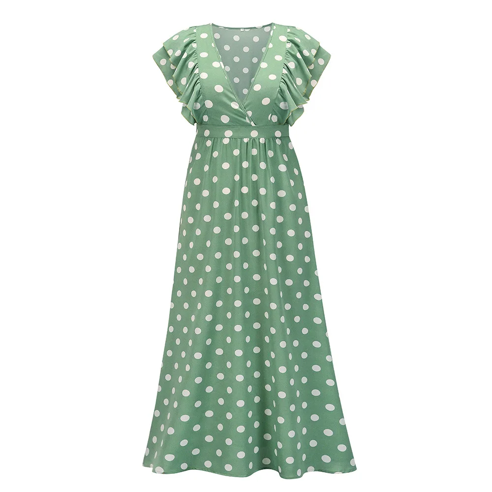 2022 New Sexy V-neck Polka-dot Dress Loose Long Beach Skirt Plus Size Summer Dress Dress for Women
2022 New Sexy V-neck Polka-dot Dress Loose Long Beach Skirt Plus Size Summer Dress Dress for Women