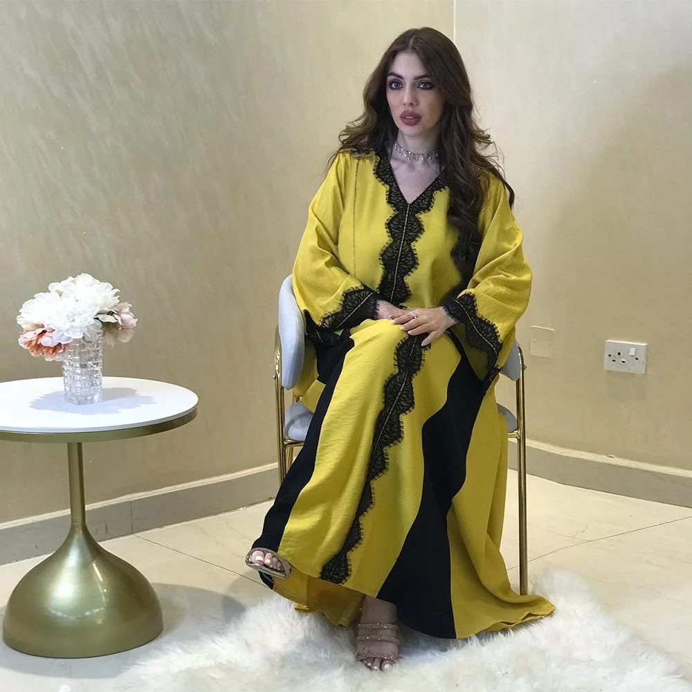 2023 Summer Muslim Lace for Women Abayas Evening Party Dresses Dubai Kaftan Arab Islam Robe Morocco Ramadan Jalabiya Middle East
2023 Summer Muslim Lace for Women Abayas Evening Party Dresses Dubai Kaftan Arab Islam Robe Morocco Ramadan Jalabiya Middle East