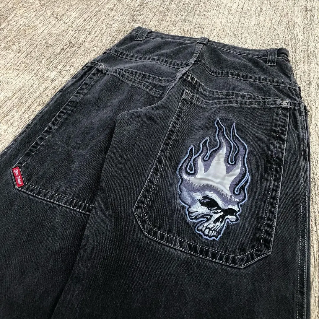Y2k Jeans Hip Hop Skull Pattern Oversized Baggy Jeans Pocket Vintage Denim Pants Men Women New Gothic Wide Trousers Streetwear
Y2k Jeans Hip Hop Skull Pattern Oversized Baggy Jeans Pocket Vintage Denim Pants Men Women New Gothic Wide Trousers Streetwear