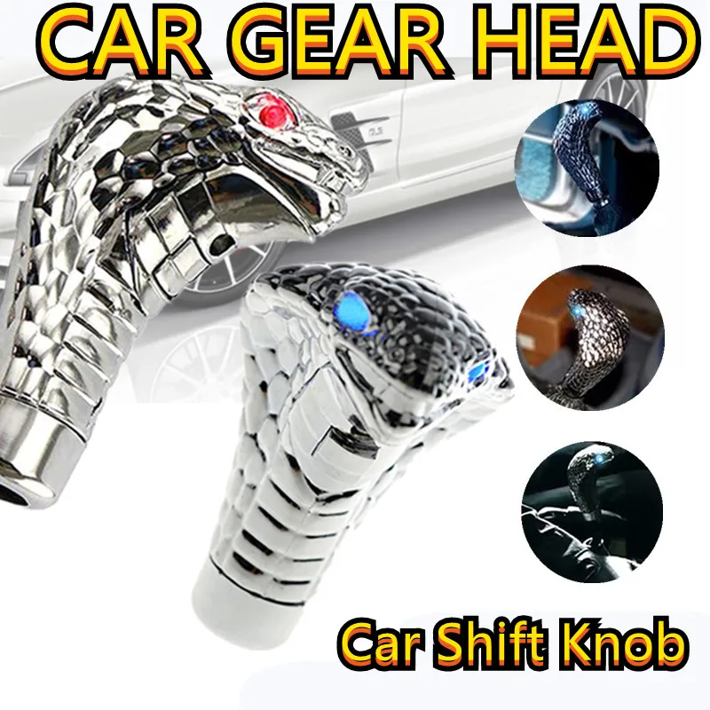 Car Gear Shift Shifter Knob Lever Handle Head Manual Cobra Universal LED Glasses Snake Four Flash Mode 1Set 2 Color
Car Gear Shift Shifter Knob Lever Handle Head Manual Cobra Universal LED Glasses Snake Four Flash Mode 1Set 2 Color