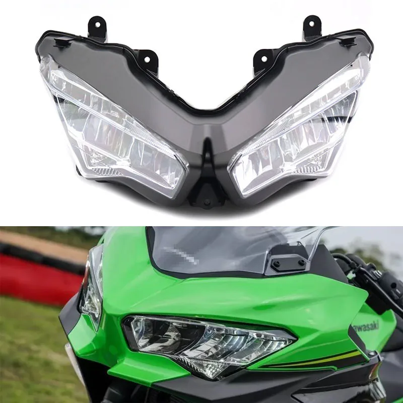 

Motorcycle Modification for Kawasaki Ninja 400 250 NINJA400 2018-2023 636LED Headlight Accessories Motorcycle Headlight Assembly