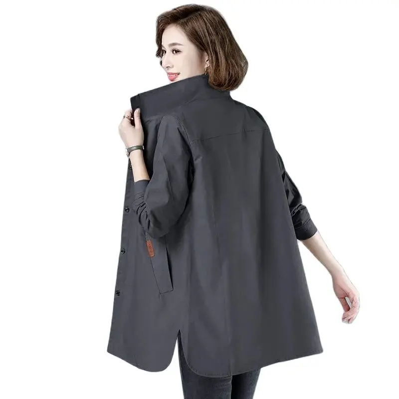 Women's Trench Coat Mid-Length 2022 Spring Autumn New Korean Loose Casual Thin Windbreaker Coat Female Outerwear Mother Dress
Women's Trench Coat Mid-Length 2022 Spring Autumn New Korean Loose Casual Thin Windbreaker Coat Female Outerwear Mother Dress
