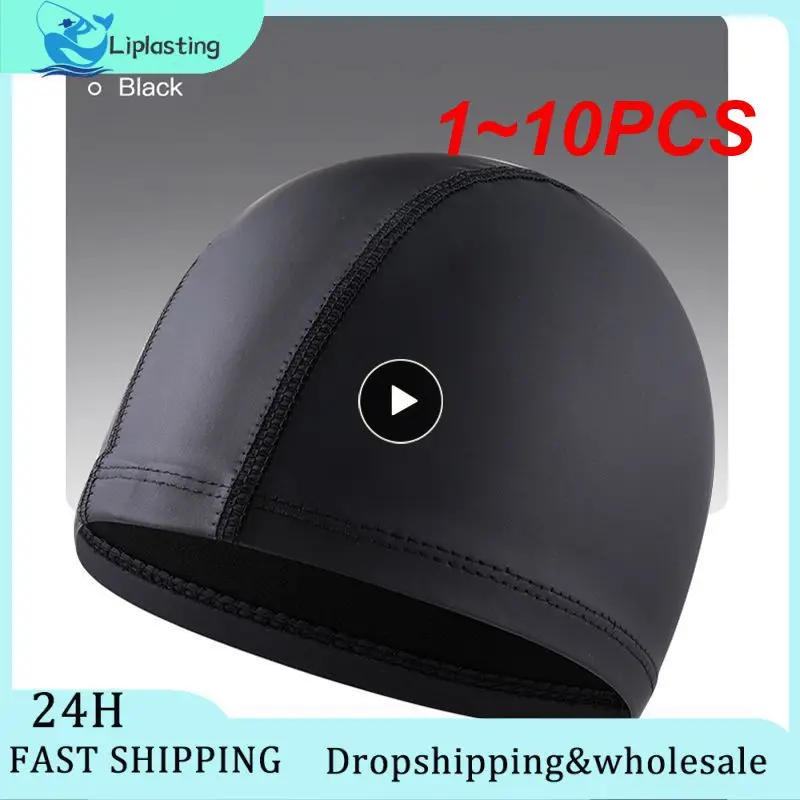 1~10PCS Swimming Cap Adult PU Waterproof Swim Pool Cap Solid Color Elastic Protect Ears Long Hair Diving Hat Bathing Cap Free
1~10PCS Swimming Cap Adult PU Waterproof Swim Pool Cap Solid Color Elastic Protect Ears Long Hair Diving Hat Bathing Cap Free